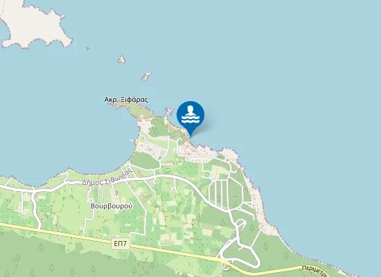 Map of Παραλία Μικρό Καρύδι