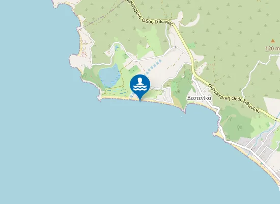 Map of Παραλία Τριστινίκα