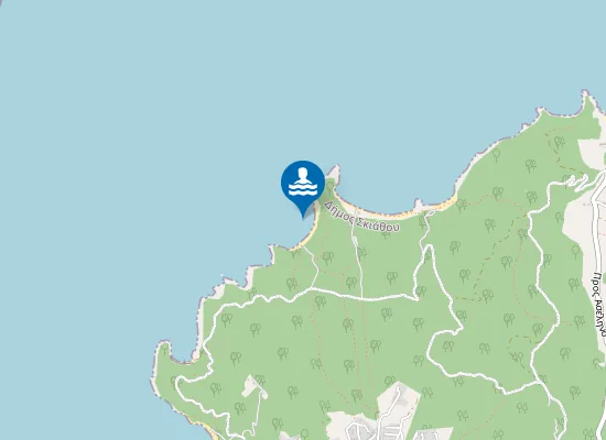 Map of Mandraki Beach