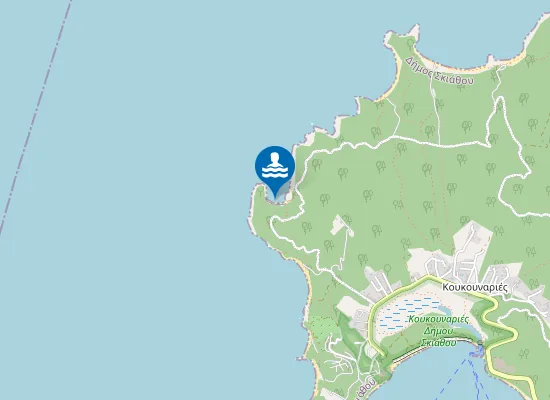 Map of Παραλία Κρυφή Άμμος