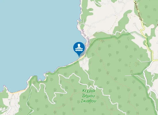 Map of Παραλία Λιγαριές