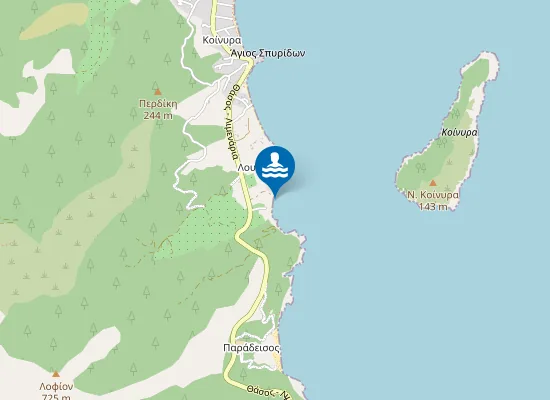 Map of paradise beach
