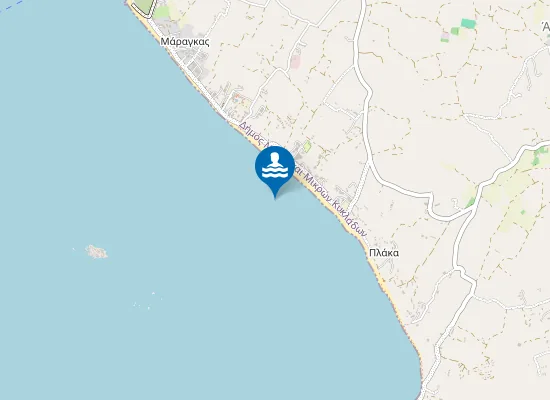 Map of Plaka Beach