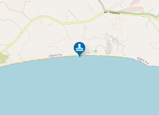 Map of Polemi Beach