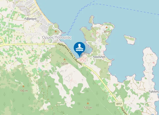 Map of Παραλία Λατούρα