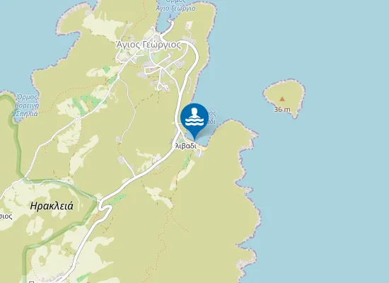 Map of Livadi Beach