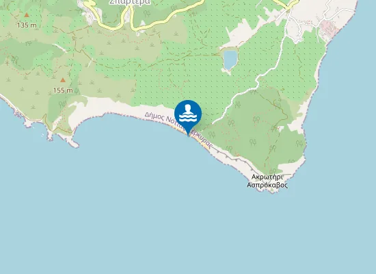 Map of Παραλία Αρκουδίλα