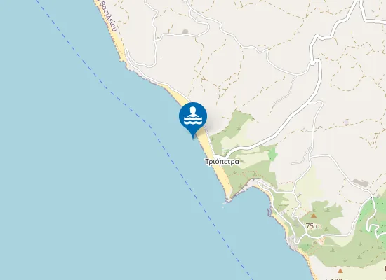 Map of Τριόπετρα