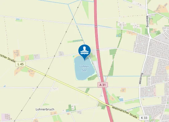 Map of FREIZEITSEE WIETMARSCHEN OST