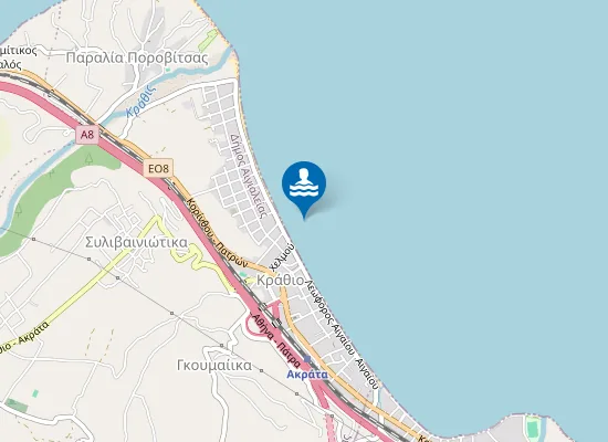 Map of Παραλία Ακράτας