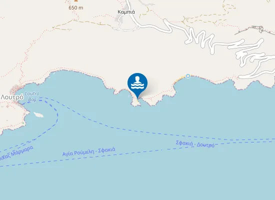 Map of Timios Stavros beach
