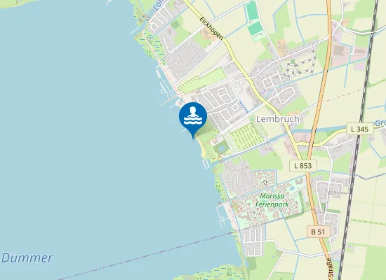 Map of DUEMMER SEE LEMBRUCH SEESTRASSE