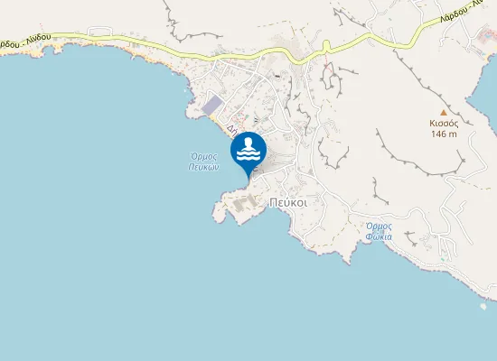 Map of Kavos Beach