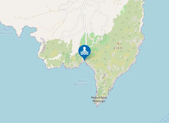 Map of Παραλία Βρουλίδια