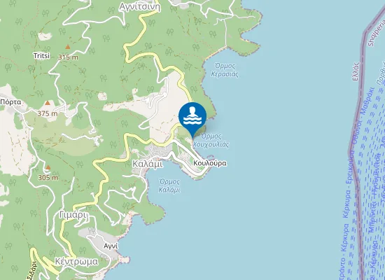 Map of Παραλία Χουχούλιο