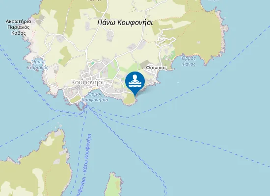 Map of Limni beach