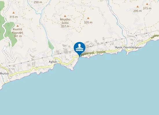 Map of Παραλία της γριάς το πήδημα