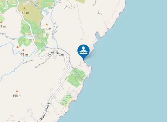Map of Krinakia beach