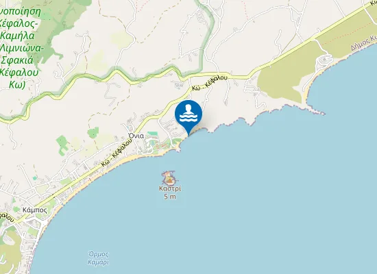 Map of Agios Stefanos Bay