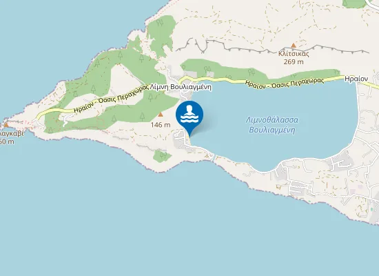 Map of Πλαζ Λίμνης Ηραίου