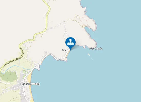 Map of Paralia Valti