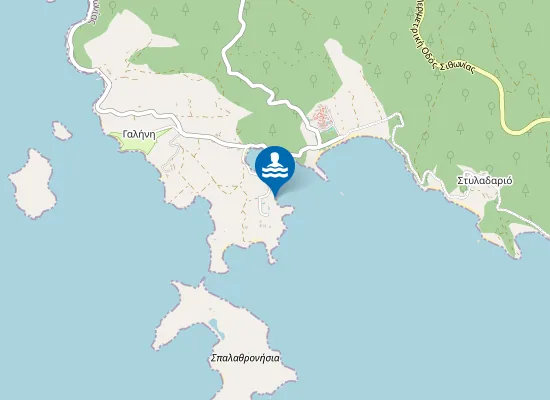 Map of Likithos Beach