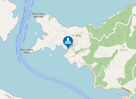 Map of Παραλία Ρώσικος Ναύσταθμος