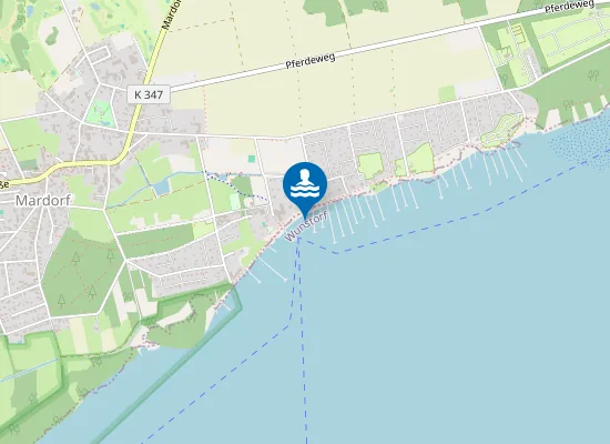 Map of BADESTRAND WEISSE DUENE MARDORF