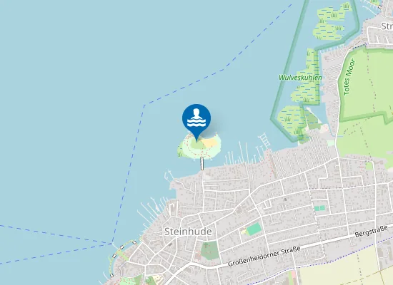 Map of Badeinsel Im Steinhuder Meer