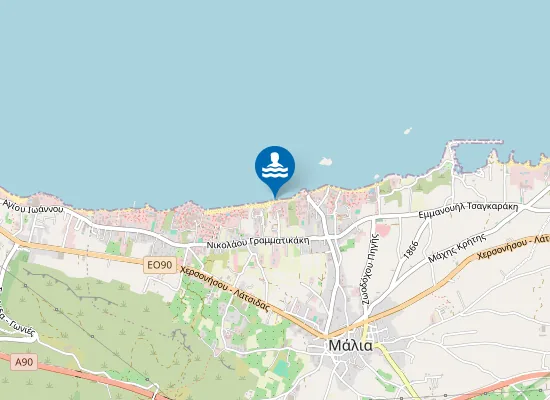 Map of Aelos Beach