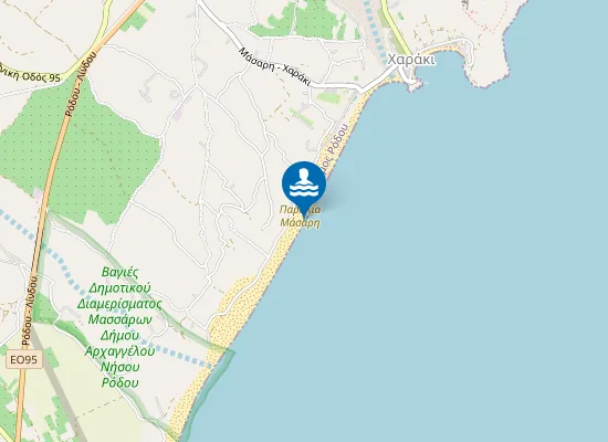 Map of Παραλία Μάσαρη