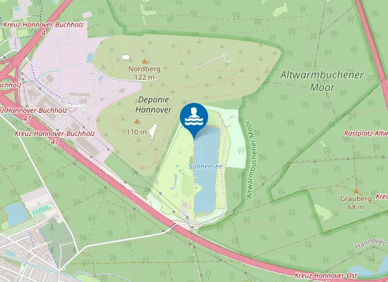 Map of SONNENSEE HANNOVER