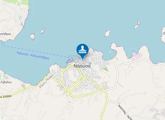 Map of Agios Dimitrios beach