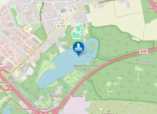 Map of Altwarmbuechener See Isernhagen