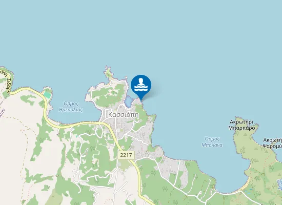 Map of Karavi Beach
