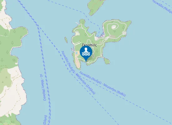 Map of Νότια Παραλία Σκορπιού (Ζακλίν Κέννεντυ)