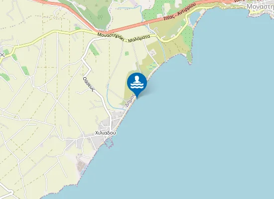 Map of Παραλία Χιλιαδού