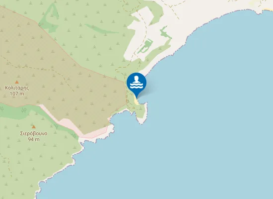 Map of Mavros Kavos