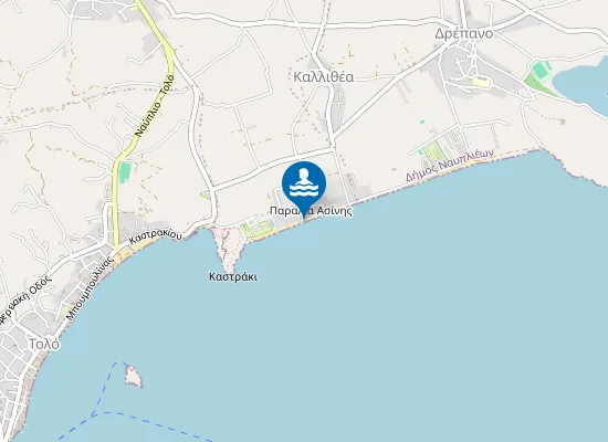 Map of Παραλία Ασίνης