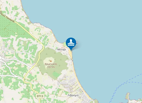 Map of Παραλία Πύργου