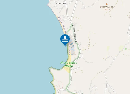 Map of Glyfada Beach