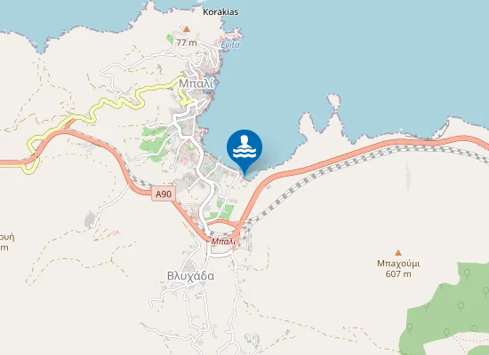 Map of Vlihi Nero beach