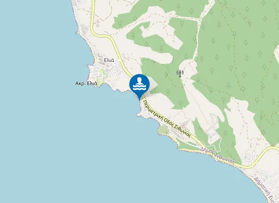 Map of Mikri Elia Beach