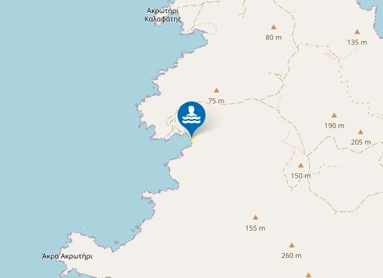 Map of Παραλία Αγγαθια