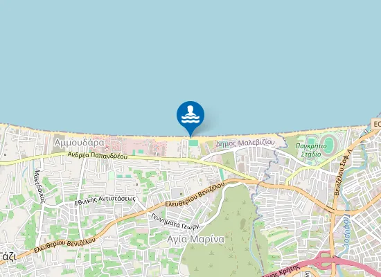 Map of Ammoudara Beach