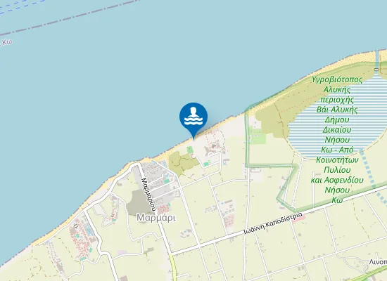 Map of Marmari Beach