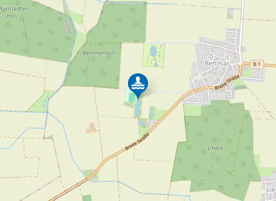 Map of BADESEE VECHELDE BETTMAR FREIBAD