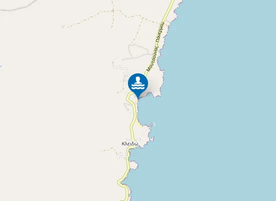Map of Klidos Beach