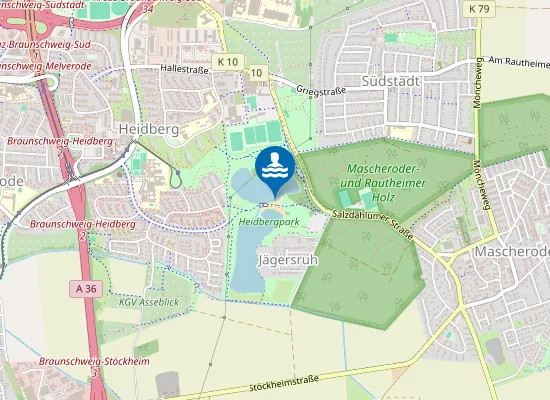 Map of HEIDBERGSEE NORD