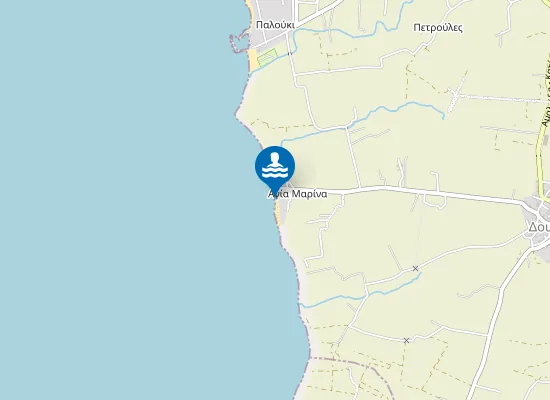 Map of Παραλία Αγίας Μαρίνας